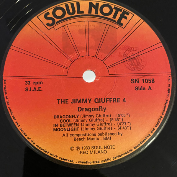 The Jimmy Giuffre 4 - Dragonfly | Soul Note (SN 1058) - 3