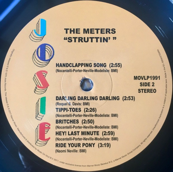 The Meters - Struttin' | Josie (MOVLP1991) - 4