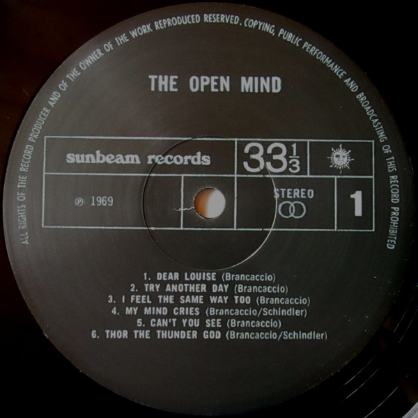 The Open Mind - The Open Mind | Sunbeam Records (SBMLP5019) - 4