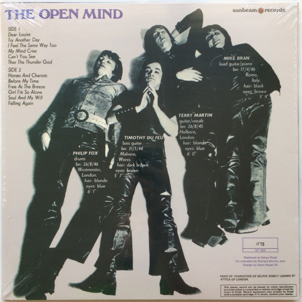 The Open Mind - The Open Mind | Sunbeam Records (SBMLP5019) - 2