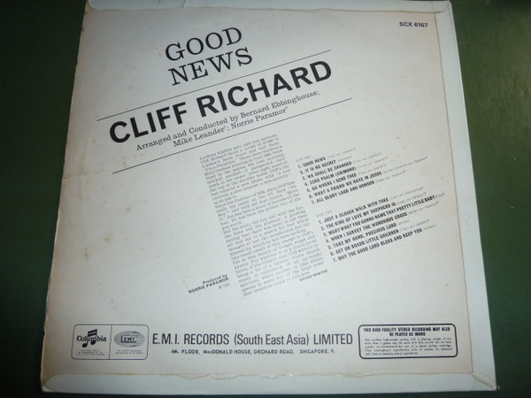 Cliff Richard - Good News | Columbia (SCX 6167)