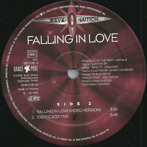 Rave-O-Lution - Falling In Love | Dance Pool (DAN 661336 6)