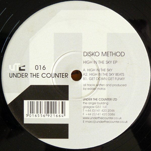 Disko Method - High In The Sky EP | Under The Counter (UTC 016)