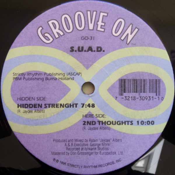S.U.A.D. - Hidden Strenght / 2nd Thoughts | Groove On (GO-31) - main