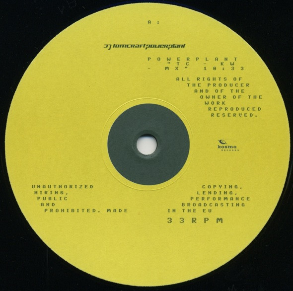 Tomcraft - Powerplant | Kosmo Records (KOS 016) - 2