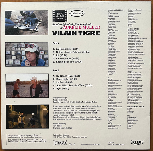 Vilain Tigre - Bande originale du film imaginaire d'Aurélie Muller | Cleo Records (cleo004) - 2 Vilain Tigre - Bande originale du film imaginaire d'Aurélie Muller | Cleo Records (cleo004) - 2