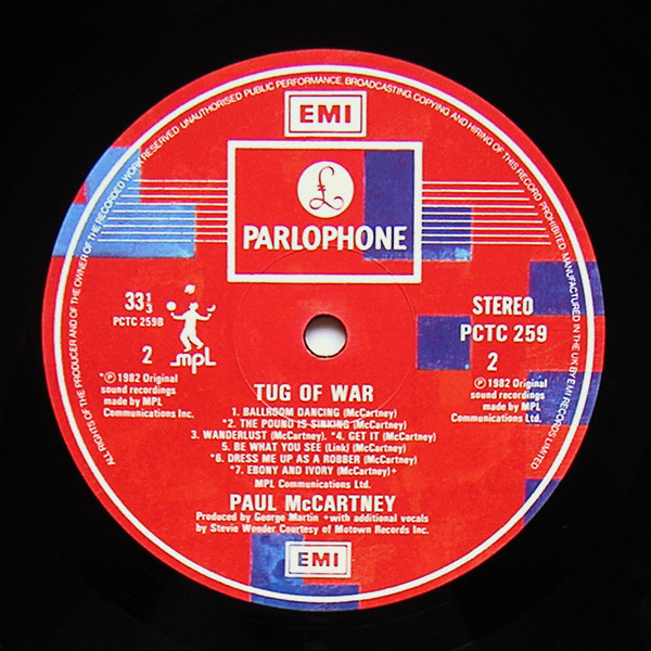 Paul McCartney - Tug Of War | Parlophone (PCTC 259) - 4 Paul McCartney - Tug Of War | Parlophone (PCTC 259) - 4
