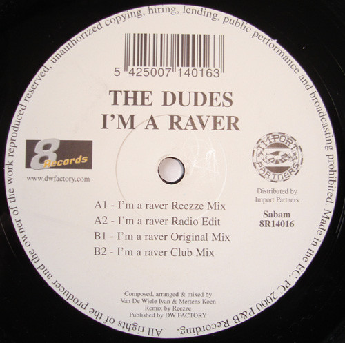 The Dudes - I'm A Raver | 8 Records (8R14016)