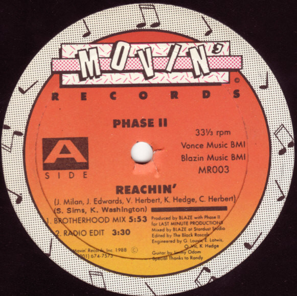 Phase II - Reachin' | Movin' Records (MR003) Phase II - Reachin' | Movin' Records (MR003)
