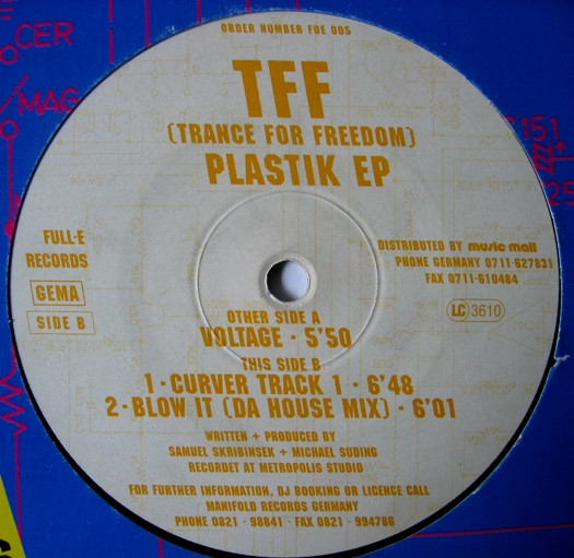 TFF - Plastik EP | Full-E Records (FUE 005) TFF - Plastik EP | Full-E Records (FUE 005)