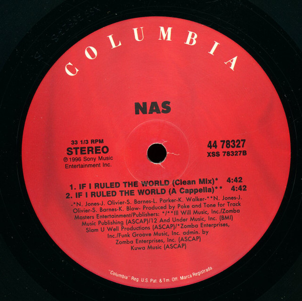 Nas - If I Ruled The World | Columbia (44 78327) - 4
