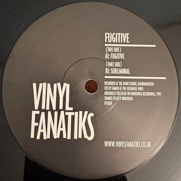 Fugitive - Fugitive / Subliminal | Vinyl Fanatiks (VFS009)