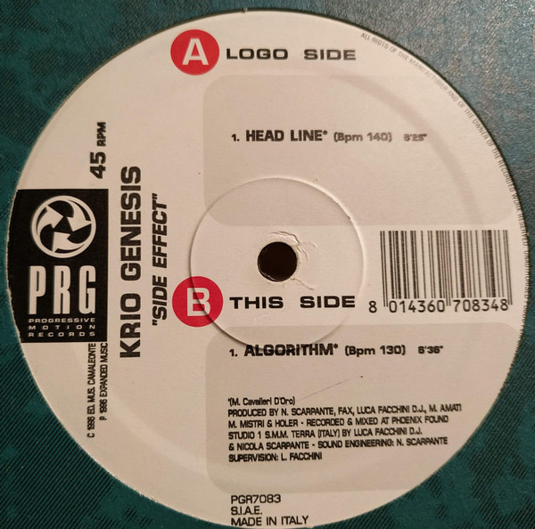 Krio Genesis - Side Effect | PRG (Progressive Motion Records) (PRG7083)