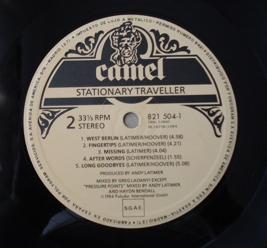Camel - Stationary Traveller | Polydor (821 504-1) - 4