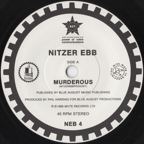 Nitzer Ebb - Murderous | Power Of Voice Communications (NEB 4) - 3