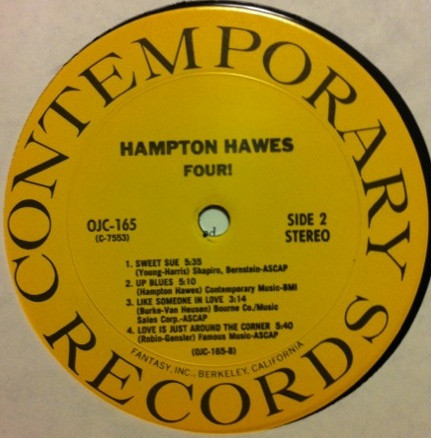 Hampton Hawes - Four! | Contemporary Records (S7553) - 3 Hampton Hawes - Four! | Contemporary Records (S7553) - 3