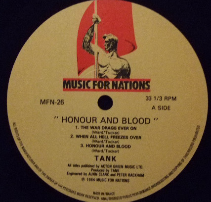 Tank - Honour And Blood | Music For Nations (MFN 26) - 3