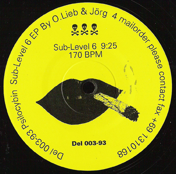 Psilocybin - Sub-Level 6 EP | Delirium (Del 003-93) - 2