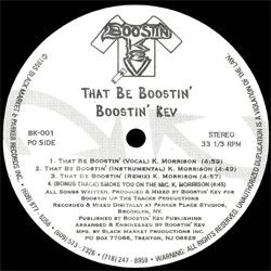 Boostin Kev - That Be Boostin' | Black Market (BK001) Boostin Kev - That Be Boostin' | Black Market (BK001)