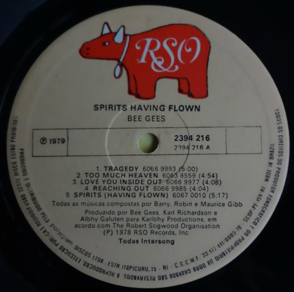Bee Gees - Spirits Having Flown | RSO (2394 216) - 4