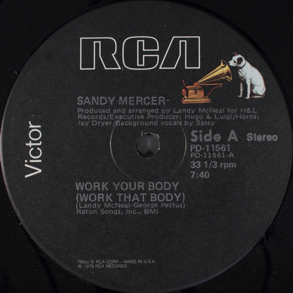 Sandy Mercer - Work Your Body (Work That Body) | RCA Victor (PD-11561) - 2