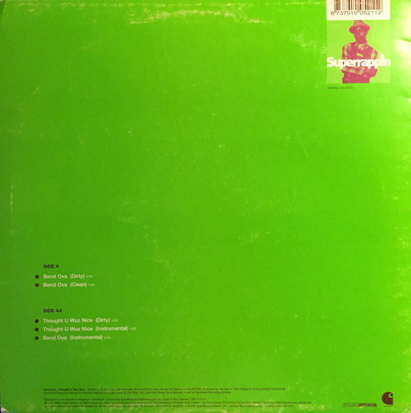 Phife Dawg - Bend Ova / Thought U Wuz Nice | Groove Attack Productions (GAP052) - 2