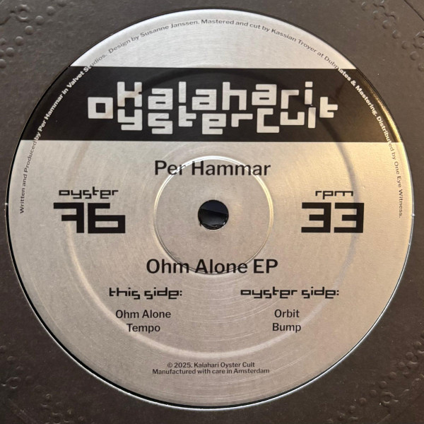 Per Hammar - Ohm Alone EP | Kalahari Oyster Cult (OYSTER76) - main