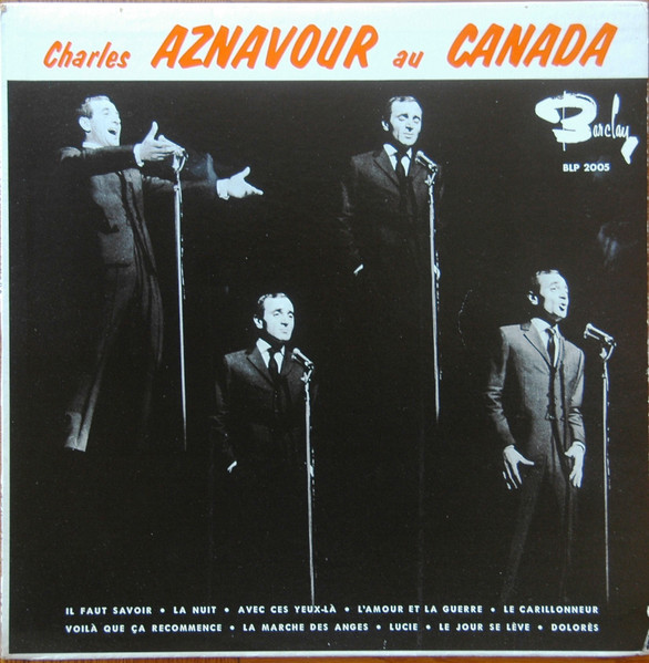 Charles Aznavour Accompagné Par Paul Mauriat And His Orchestra - Charles Aznavour Au Canada | Barclay (BLP 2005) - main