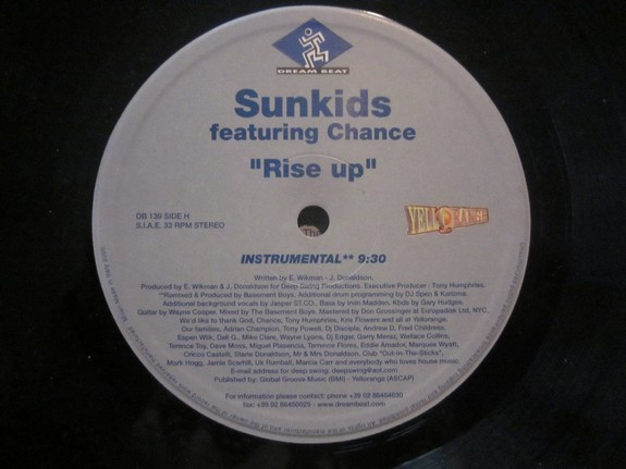 Sunkids Featuring Chance - Rise Up | Dream Beat (DB 139) - 6