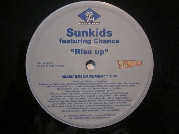 Sunkids Featuring Chance - Rise Up | Dream Beat (DB 139) - 5