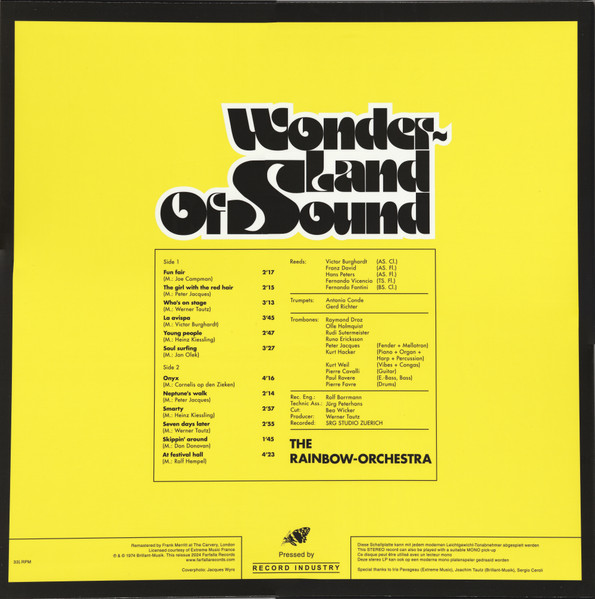 The Rainbow-Orchestra - Wonderland Of Sound | Farfalla Records (FR11LP) - 2