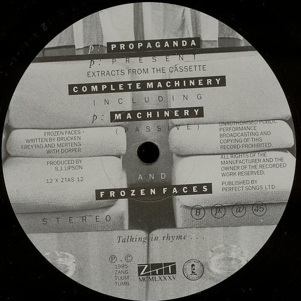 Propaganda - P: Machinery β | ZTT (12 X ZTAS 12) - 4