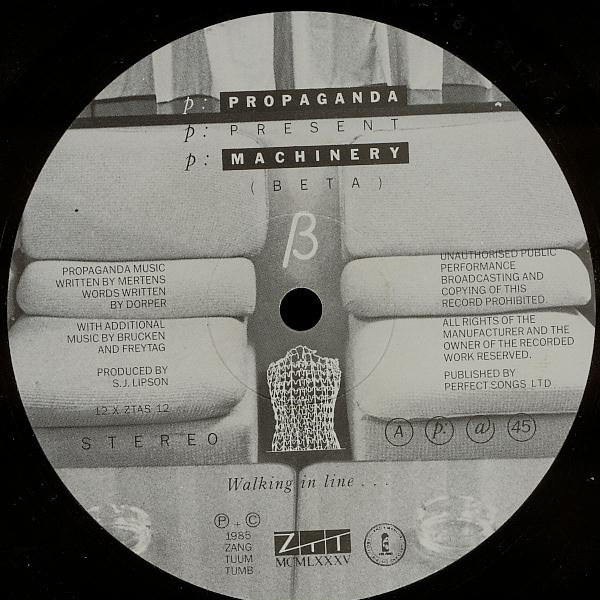 Propaganda - P: Machinery β | ZTT (12 X ZTAS 12) - 3
