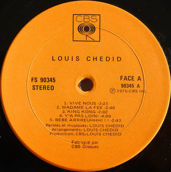 Louis Chedid - Le Jeu De L'oie De Louis [Vinyl] | CBS (FS 90345) - 2