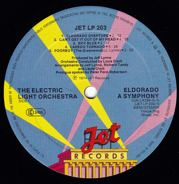 Electric Light Orchestra - Eldorado - A Symphony By The Electric Light Orchestra | Jet Records (JET LP 203) - 3 Electric Light Orchestra - Eldorado - A Symphony By The Electric Light Orchestra | Jet Records (JET LP 203) - 3