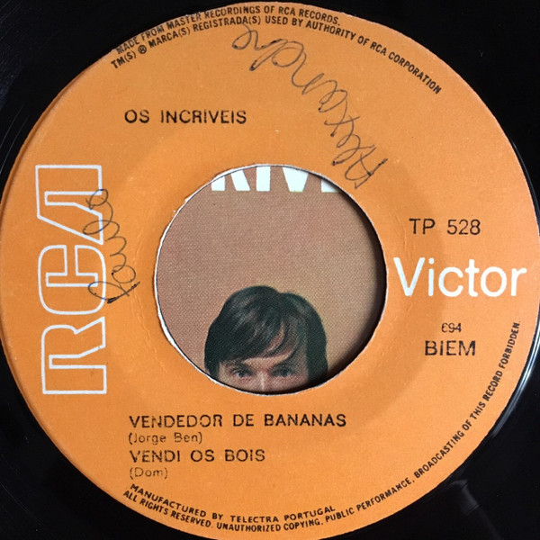Os Incríveis - O Vagabundo | RCA Victor (TP-528) - 3
