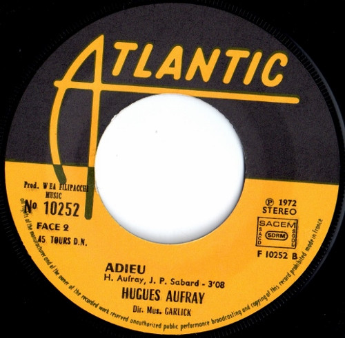 Hugues Aufray - Vous Ma Lady | Atlantic (F10252) - 4
