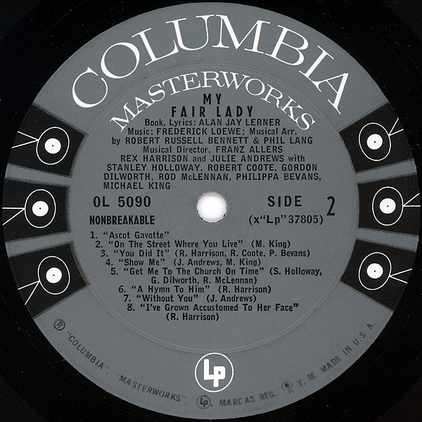 Rex Harrison , Julie Andrews - My Fair Lady | Columbia Masterworks (OL 5090) - 4