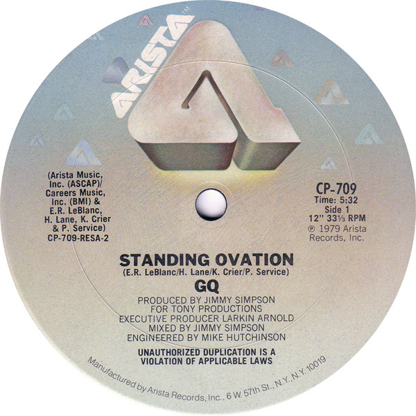 GQ - Standing Ovation | Arista (CP-709)