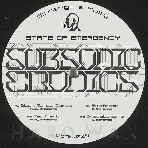 D. Strange & Huey Mnemonic - State Of Emergency | Subsonic Ebonics (EBON003)