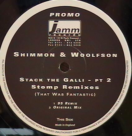 Shimmon & Woolfson - Stack The Galli - Pt 2 (Stomp Remixes) | Jamm Records (JAM 12-014)