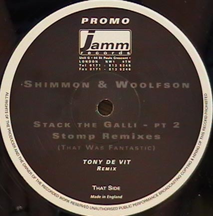 Shimmon & Woolfson - Stack The Galli - Pt 2 (Stomp Remixes) | Jamm Records (JAM 12-014) - 2 Shimmon & Woolfson - Stack The Galli - Pt 2 (Stomp Remixes) | Jamm Records (JAM 12-014) - 2