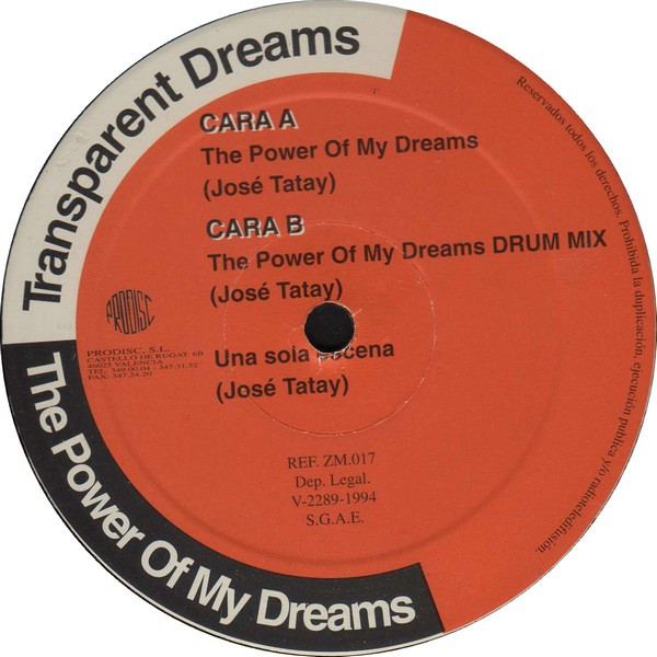 Transparent Dreams - The Power Of My Dreams | Z Discos (ZM.017) - 4