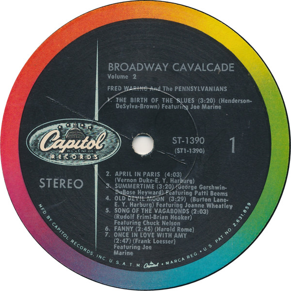 Fred Waring & The Pennsylvanians - Broadway Cavalcade Vol. 2 | Capitol Records (ST-1390) - 3
