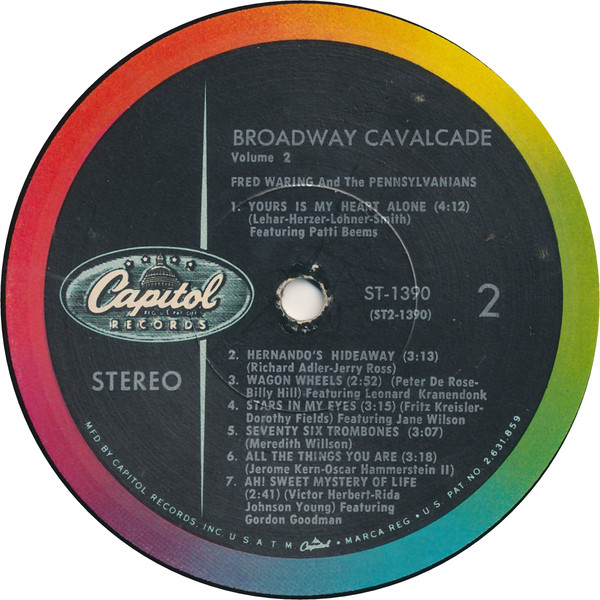 Fred Waring & The Pennsylvanians - Broadway Cavalcade Vol. 2 | Capitol Records (ST-1390) - 4