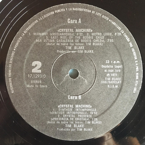 Tim Blake - Crystal Machine | Egg (17.1293/0) - 3