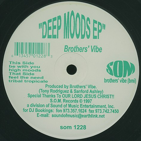 Brothers' Vibe - Deep Moods EP | S.O.M. Records (som 1228)