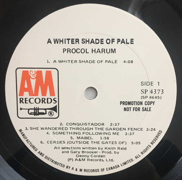 Procol Harum - Procol Harum | A&M Records (SP 4373) - 3