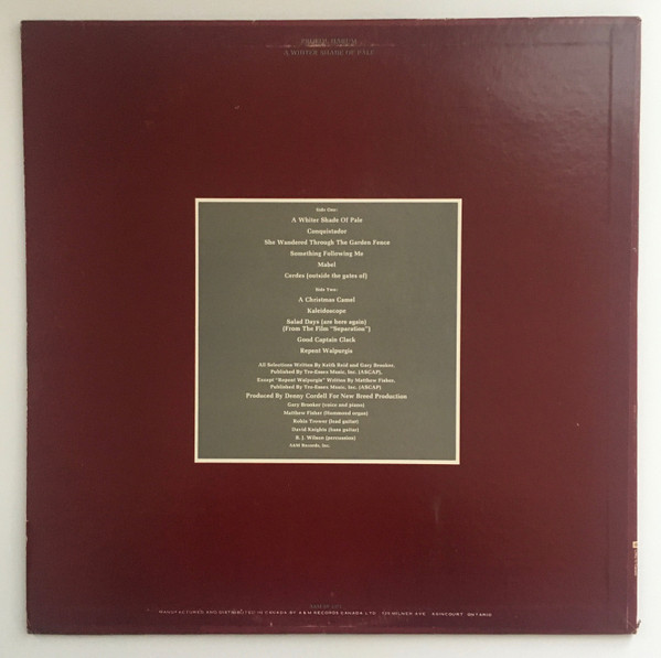 Procol Harum - Procol Harum | A&M Records (SP 4373) - 2