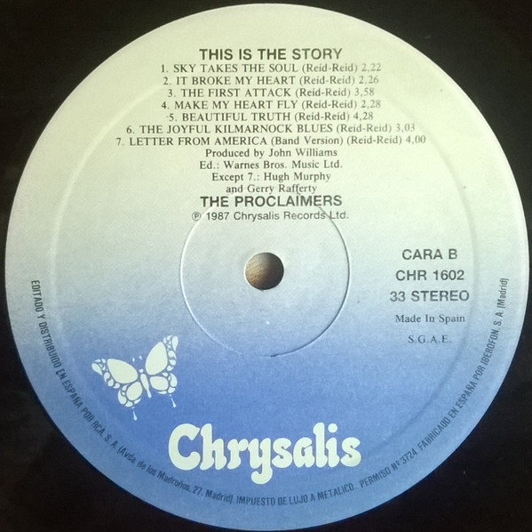 The Proclaimers - This Is The Story | Chrysalis (CHR 1602) - 4